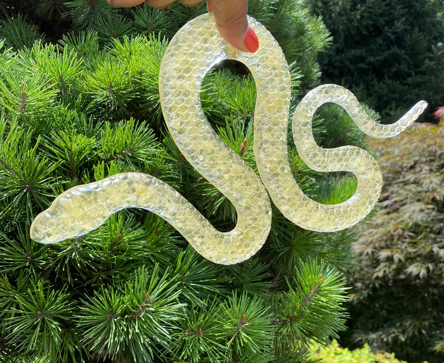 Citrine Snake, Carved Snake, Crystal Snake, Citrine Carved